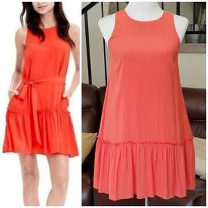 Banana Republic Coral Mini Dress (Belt Not Included)